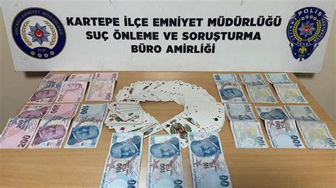 Kocaeli'de kumar oynayan 4 kişiye 25 bin 700 lira ceza verildis